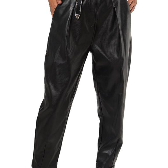 Seta black leather pants - Picture 2 of 4